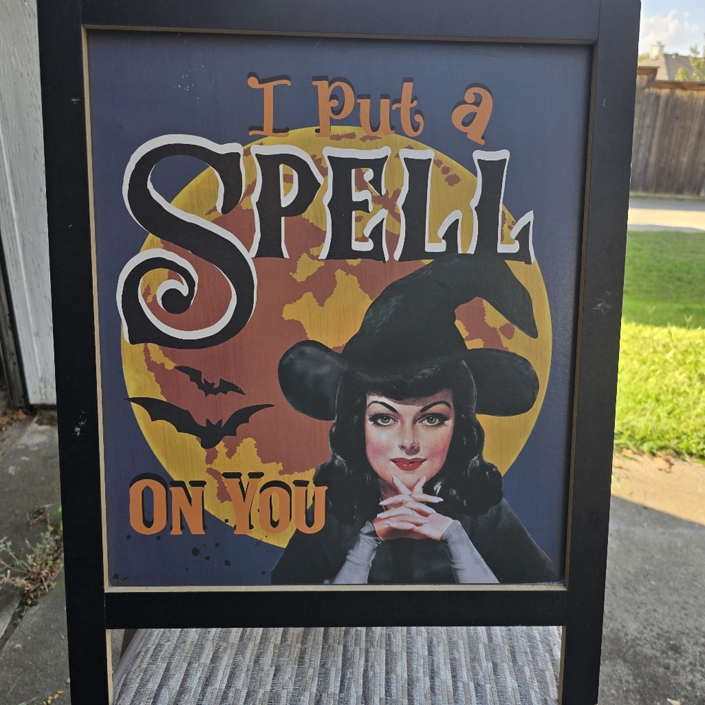 Halloween Decorative wood sign - Picture 2 of 6
